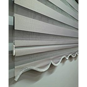 BBB MZ510 Brillant Gri Krem 170x260 cm Stor Perde