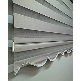 BBB MZ510 Brillant Gri Krem 80x200 cm Stor Perde