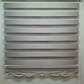 BBB MZ510 Brillant Gri Krem 90x200 cm Stor Perde