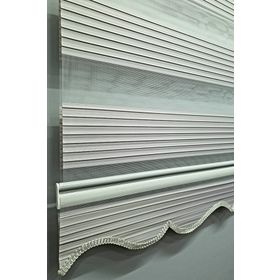 BBB MZ711 Pliseli Renk Geçişli Koyu Kahve Krem 100x200 cm Zebra Stor Perde