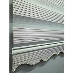 BBB MZ711 Pliseli Renk Geçişli Koyu Kahve Krem 100x200 cm Zebra Stor Perde