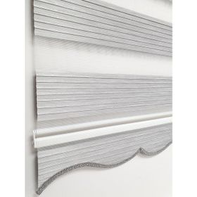 BBB MZ725 Simli Renk Geçişli Gri 110x200 Stor Zebra Perde