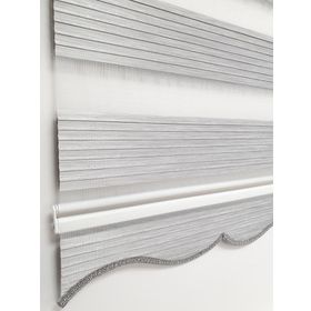 BBB MZ725 Simli Renk Geçişli Gri 150x200 Stor Zebra Perde