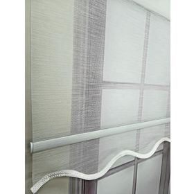 BBB TSK3002 110x260 Ekru Keten Kumaş Çift Mekanizmalı Tül Stor Perde