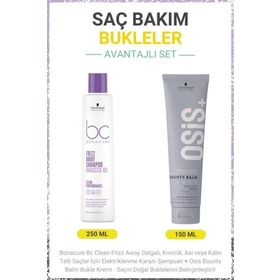 BC Clean Elektriklenme Karşıtı 250 ml Şampuan+150 ml Osis Bounty Balm Bukle Kremi