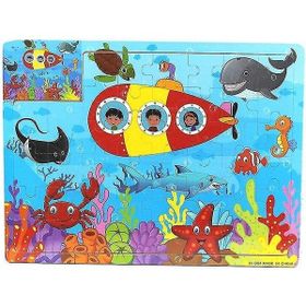 BDZ Mall 44 ADET12 60 Parça Puzzle Çocuk Oyuncakları Bebek Bulmacalar Karikatür Jurassic Dinozor Hayvan Ahşap Yapboz
