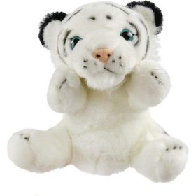 BDZ Mall Beyaz Kaplan El Kukla 25 cm Peluş Oyuncak