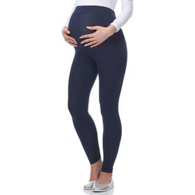 Be Mammy BE-02 Maternity Clothing Uzun Viskoz Mavi Kadın Hamile Taytı
