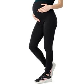 Be Mammy BE20-283 Organik Pamuk Uzun Siyah Kadın Hamile Taytı