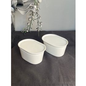 Be Original Pera 13 cm 2'li Oval Kapaklı Fırın & Saklama Kabı