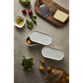 Be Original Pera 20 cm 2'li Oval Kapaklı Fırın & Saklama Kabı