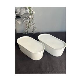 Be Original Pera 20 cm 2'li Oval Kapaklı Fırın & Saklama Kabı