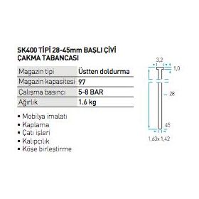 Bea SK 445-618 Çivi Çakma Makinesi