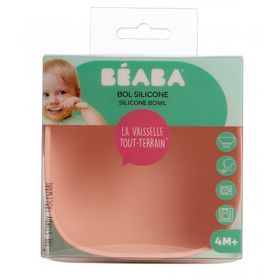 Beaba Pink Silikon Vakumlu Kase