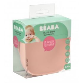Beaba Pink Silikon Vakumlu Kase