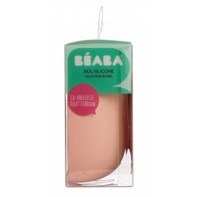 Beaba Pink Silikon Vakumlu Kase