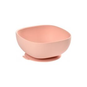 Beaba Pink Silikon Vakumlu Kase