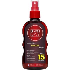 Beach Day Spf 15 Sprey 150 ml Bronzlaştırıcı Koruyucu Güneş Yağı