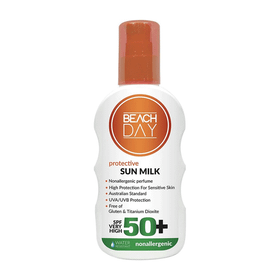 Beach Day Spf 50 Sprey 150 ml Hassas Ciltler İçin Yüksek Koruyucu Güneş Sütü