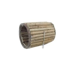 Beaks 10,5 x 14 cm Doğal Ağaç Silindir Tünel