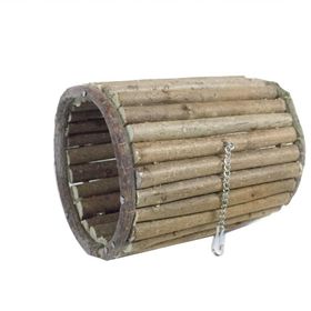 Beaks 10,5 x 14 cm Doğal Ağaç Silindir Tünel