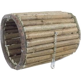 Beaks 10,5 x 14 cm Doğal Ağaç Silindir Tünel