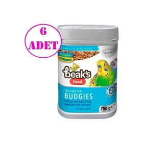 Beaks Karışık 6x750 gr Muhabbet Kuşu Yemi