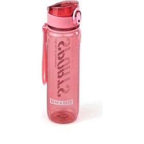 Bear Deer 700 ml MT0028 Otomatik Kapak Şeffaf Pembe Matara
