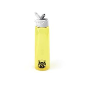 Bear Deer 750 ml MT0005 Tritan Oynar Tutacaklı Pastel Sarı Şeffaf Plastik Matara