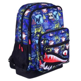 Bear Deer BD-CN0236 Renkli School Dinosaurus Çift Gözlü Sırt Çantası