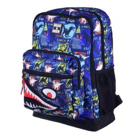 Bear Deer BD-CN0236 Renkli School Dinosaurus Çift Gözlü Sırt Çantası