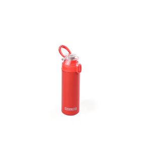 Bear Deer MT0033 450 ml Şeffaf Kapak Kırmızı Çelik Matara