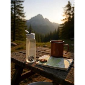 Bear&Deer MT0005 750 ml Tritan Oynar Tutacaklı Gri Şeffaf Plastik Matara