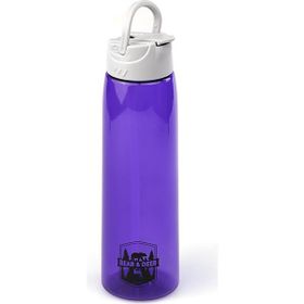 Bear&Deer MT0005 Tritan Oynar Tutacaklı Pastel Mor Şeffaf Plastik Matara 750 ml Plastik Matara