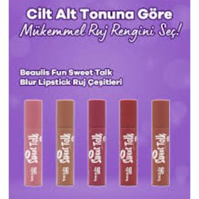 Beaulis 217 Peach Kiss Fun Sweet Talk Blur Lipstick Ruj