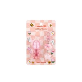 Beaulis Fun Teddy Chain 604 Pinky Bear Likit Ruj