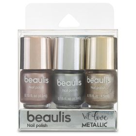 Beaulis Metalik Seri 3'lü Oje