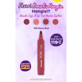Beaulis Sign It 365 Story Red Lip Tint Marker