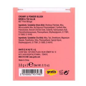 Beaulis Vibe It 667 Pink Mirage Krem Toz Allık