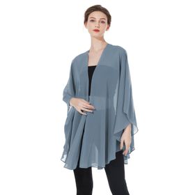 BEAUTELICATE Stola Mavi Dusty Blue Bolero Kadın Şal