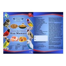 Beautiful Food 1 kg Kurtlu Ballı Polenli Kuş Maması Kuş Yemi