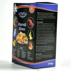 Beautiful Food 250 gr Meyveli Kuş Maması Kuş Yemi