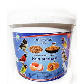 Beautiful Food 5 kg Kurtlu Ballı Polenli Kuş Yemi