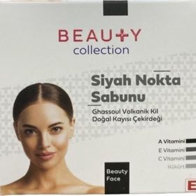 Beauty Collection Volkanik Kil Doğal Kayısı Çekirdeği 90 gr Siyah Nokta Sabunu