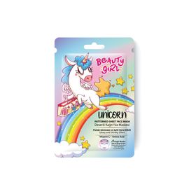 Beauty Girl Unicorn 20 ml Kağıt Yüz Maskesi