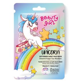 Beauty Girl Unicorn 20 ml Kağıt Yüz Maskesi
