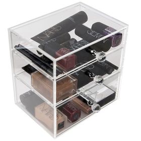 BEAUTY INSIDEOUT 3 Katli Şeffaf Çekmeceli Makyaj Organizeri