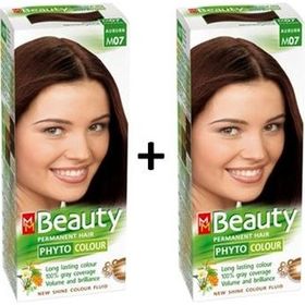 Beauty M07 Kestane Doğal Bitkisel x2 Saç Boyası