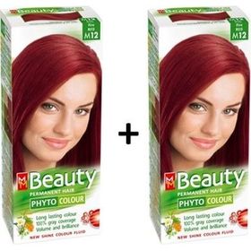 Beauty M12 Ateş Kızılı Bitkisel x2 Saç Boyası
