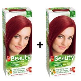 Beauty M12 Ateş Kızılı Bitkisel x2 Saç Boyası